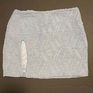 NWT Princess Polly Elijah Mini Skirt textured light blue